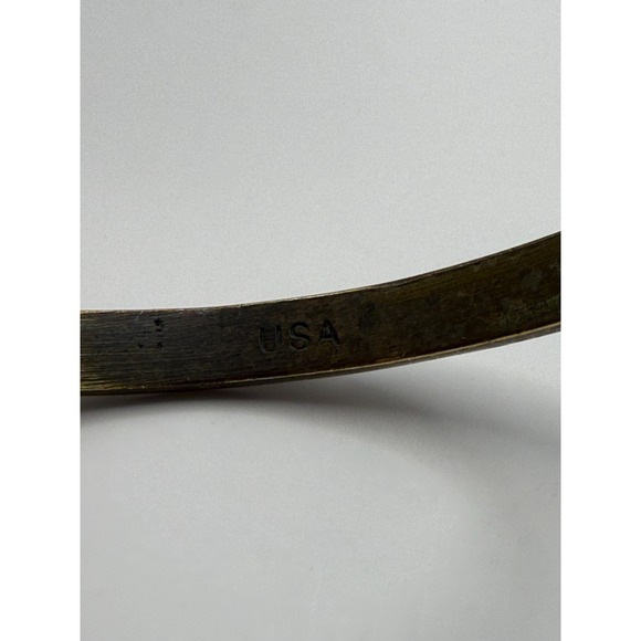 Set of 2 Silpada K&R Modern Maven Brass Bracelets – Designer Statement Jewelry - Picture 5 of 11